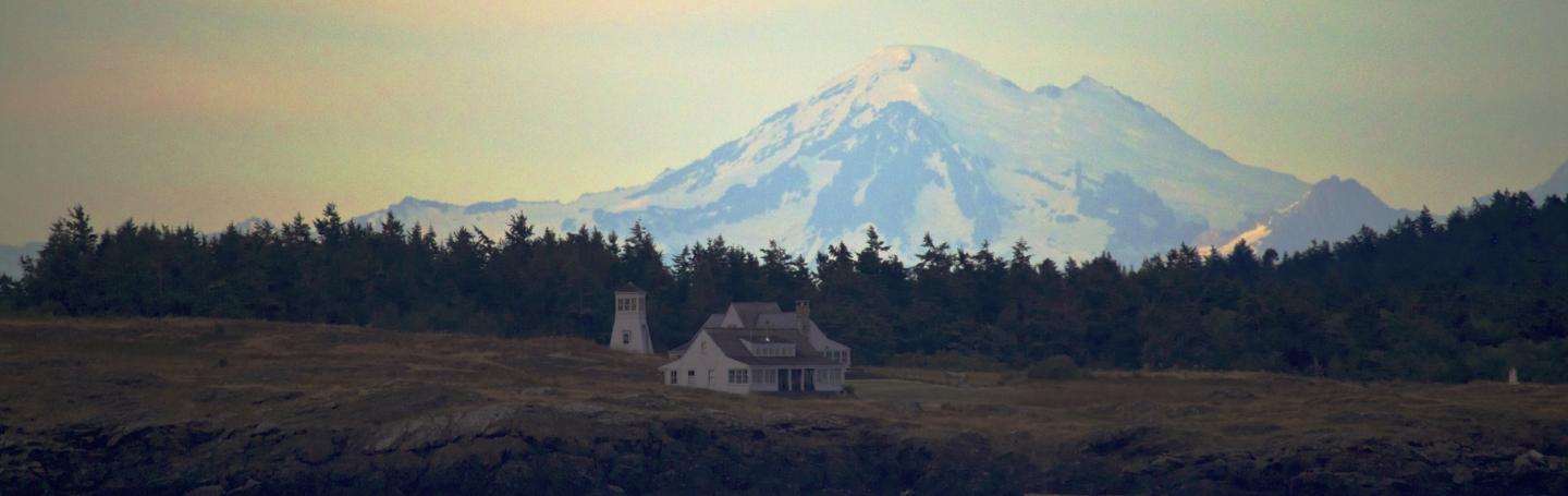 Mt. Baker overlooking Haro Strait