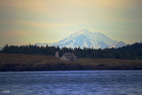 Mt. Baker overlooking Haro Strait