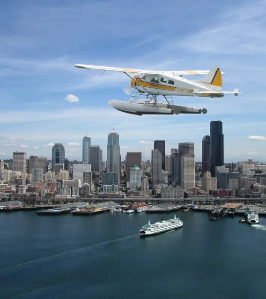 Flying from Seattle to San Juan Islands